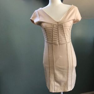 Free people cream bodycon dress